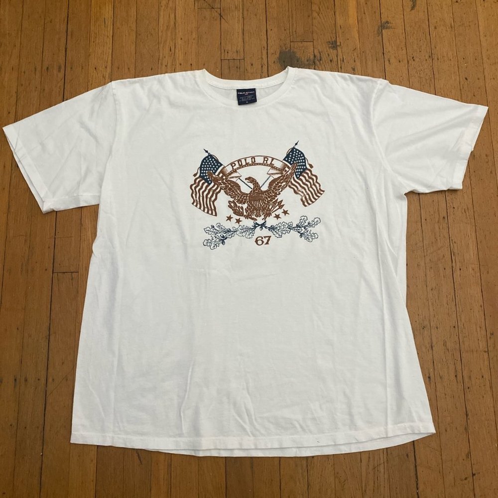 Vintage Polo Sport Crest Logo T-Shirt